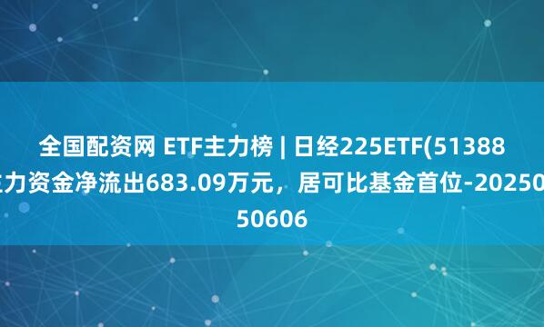 全国配资网 ETF主力榜 | 日经225ETF(513880)主力资金净流出683.09万元，居可比基金首位-20250606